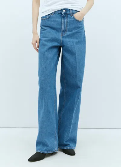 Totême Toteme Women Wide Leg Denim In Blue