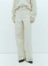 Totême Toteme Women Wide Leg Jeans In Cream