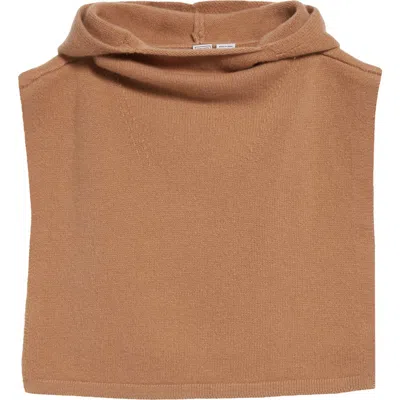 Totême Toteme Wool & Cashmere Hoodie Bib In Camel