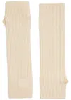 Totême Toteme Wool-blend Fingerless Gloves In White