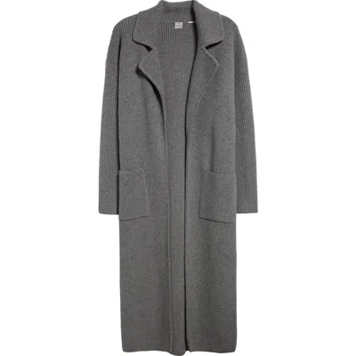 TOTÊME TOTEME WOOL BLEND RIB CARDIGAN COAT