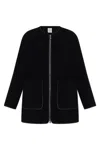 Totême Toteme Wool Zipped Jacket In Black