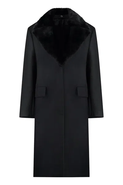 Totême Oversized Wool-blend Coat In Black 001