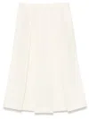 Totême Toteme Wool Midi Skirt In White