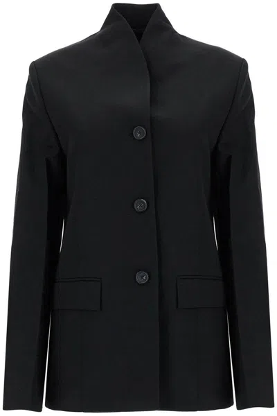 Totême Toteme Wool Single-breasted Jacket In Black