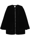 Totême Toteme Wool Zipped Jacket In Black