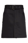Totême Toteme Trench Belted Organic Cotton Skirt In Black