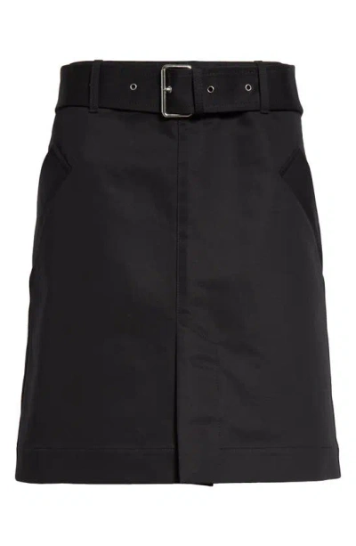 TOTÊME TOTEME TRENCH BELTED ORGANIC COTTON SKIRT