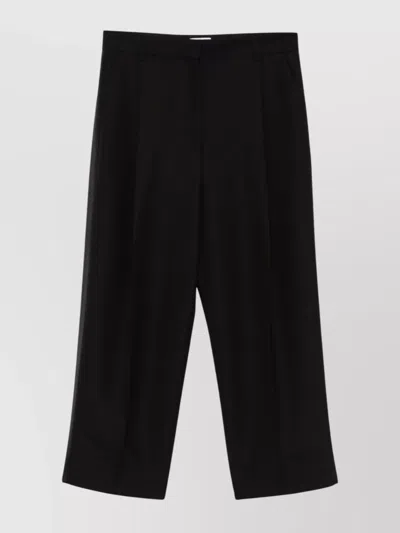 TOTÊME TROUSERS HIGH WAIST WOOL BLEND