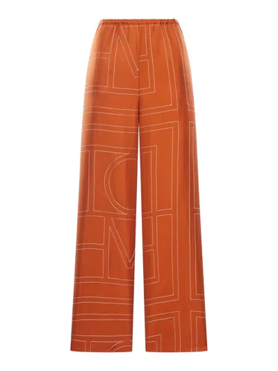 Totême Trousers With Logo