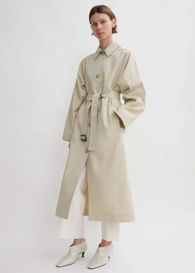 TOTÊME TUMBLED COTTON SILK TRENCH SAND