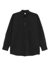 Totême Toteme Women Organic Cotton Shirt In Black