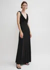 TOTÊME TWIST DRAPE DRESS BLACK