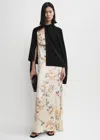 Totême Twist Drape Dress Washed Floral In Washed Floral
