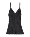 Totême Twist-strap Crinkled Silk Top In Black