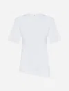 Totême Toteme Women Twisted Organic Cotton Jersey Top In White