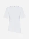 Totême Toteme Women Twisted Organic Cotton Jersey Top In White