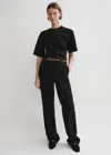 Totême Twisted Jersey Tee Black In Black