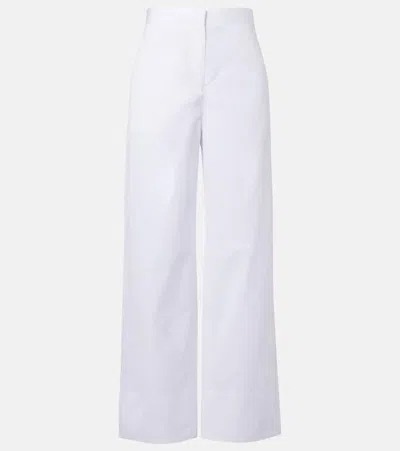 Totême Twisted Seam Cotton Poplin Wide-leg Pants