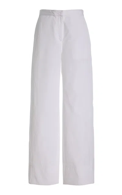 Totême Twisted Seam Cotton Wide-leg Pants