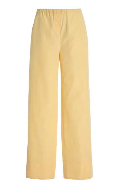 Totême Twisted Seam Cotton Wide-leg Pants