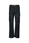 Totême Twisted Seam Denim Full Length Rinsed Blue In Raw