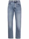 Totême Womens True Vintage Low Straight-leg Denim Jeans In Blue