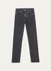 Totême Twisted Seam Denim Pants In Medium Grey