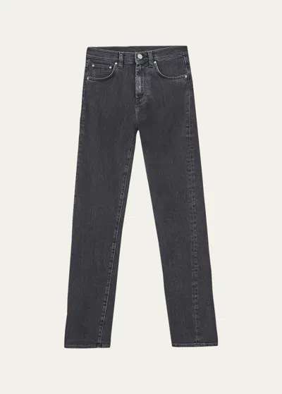 Totême Twisted Seam Denim Pants In Medium Grey