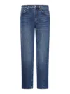 Totême Twisted Seam High-rise Straight-leg Organic-denim Jeans In Blue