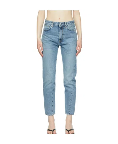Totême Twisted-seam Jeans In Blue
