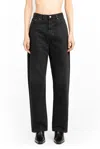 Totême Logo-embroidered Tapered-leg Jeans In Black