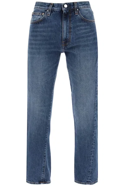 Totême Twisted Seam Slim Jeans In Blue