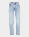 Totême Twisted Seam Straight-leg Denim Pants In Medium Blue