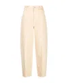 Totême Twisted Seam Straight-leg Jeans In Nude