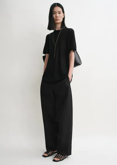 Totême Twisted Seam Trousers Black