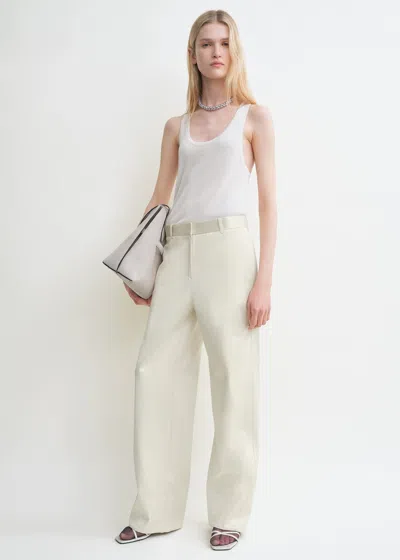 Totême Twisted Seam Trousers Ecru
