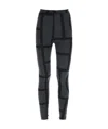 Totême Two-tone Graphic-print Leggings In Black