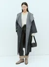 TOTÊME TWO-TONE SIGNATURE WOOL AND CASHMERE COAT