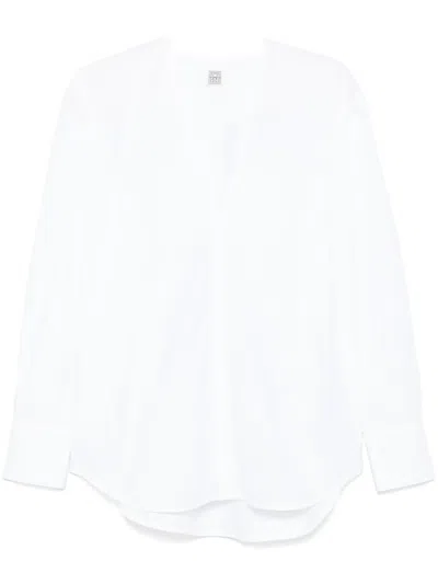 TOTÊME V-NECK BLOUSE