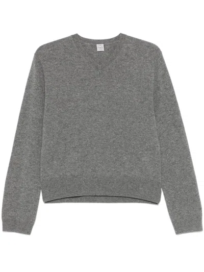 TOTÊME V-NECK KNIT SWEATER