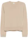 Totême Toteme V-neck Sweater In Neutrals