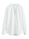 Totême Toteme White V-neck Shirt In White