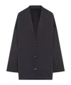 Totême Oversized Cotton Cardigan In Black