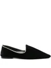 Totême Toteme Women Velvet Ballerinas In Black