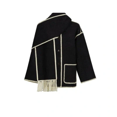 Totême Vest En Laine In Noir