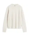 Totême Vilo Panelled Wool Jumper In White
