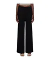 Totême Viron Crochet Straight Trousers In Black