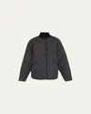 Totême Oversized Quilted Buttoned Jacket In Black