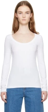 Totême White Classic Long Sleeve T-shirt